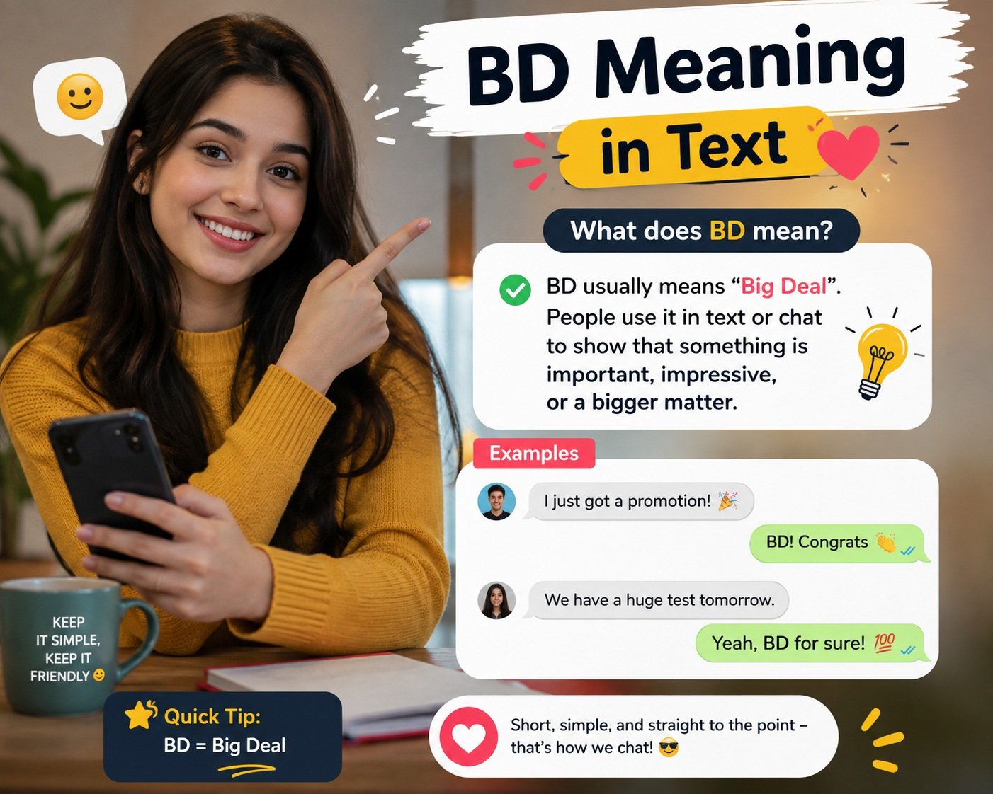 BD Meaning in Text