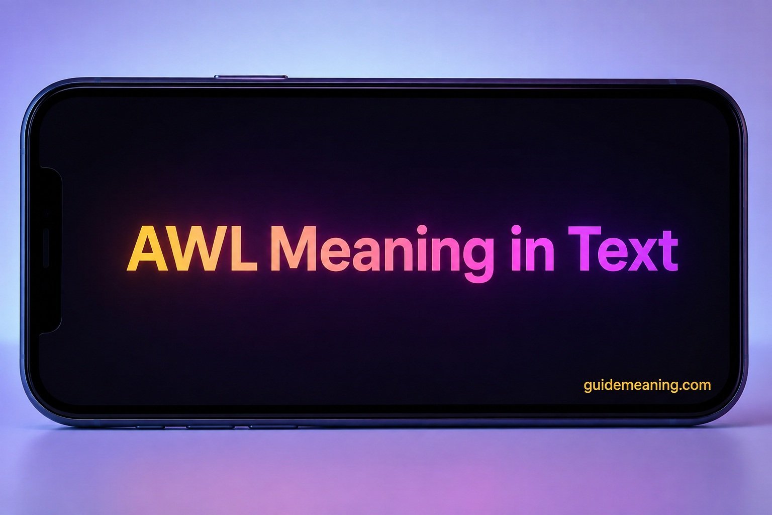 AWL Meaning in Text