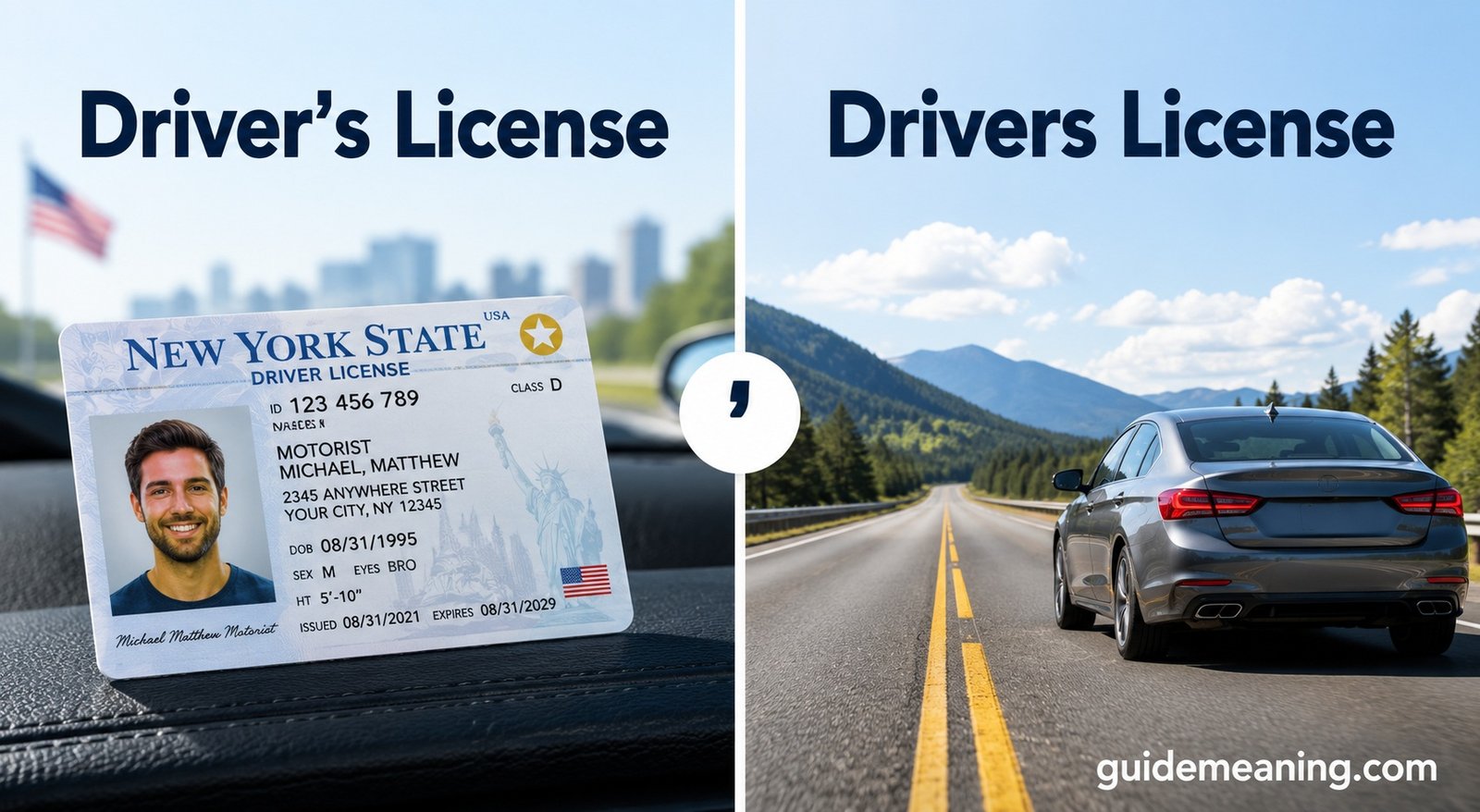 Driver’s License vs Drivers License