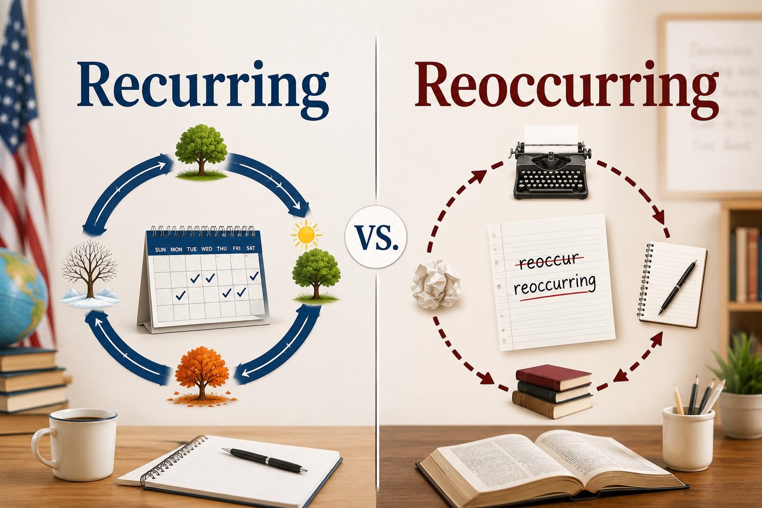 Recurring vs. Reoccurring