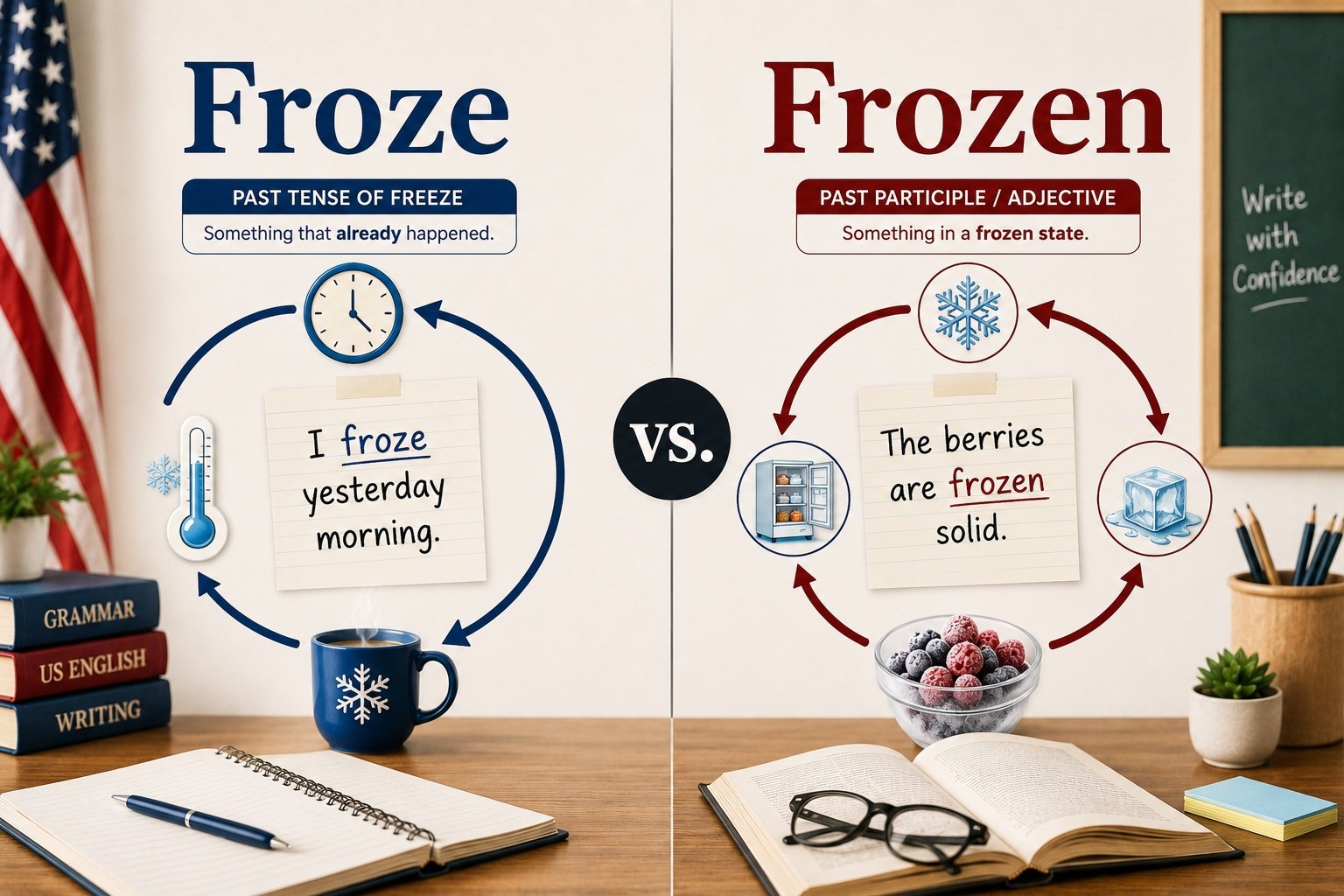 Froze vs Frozen