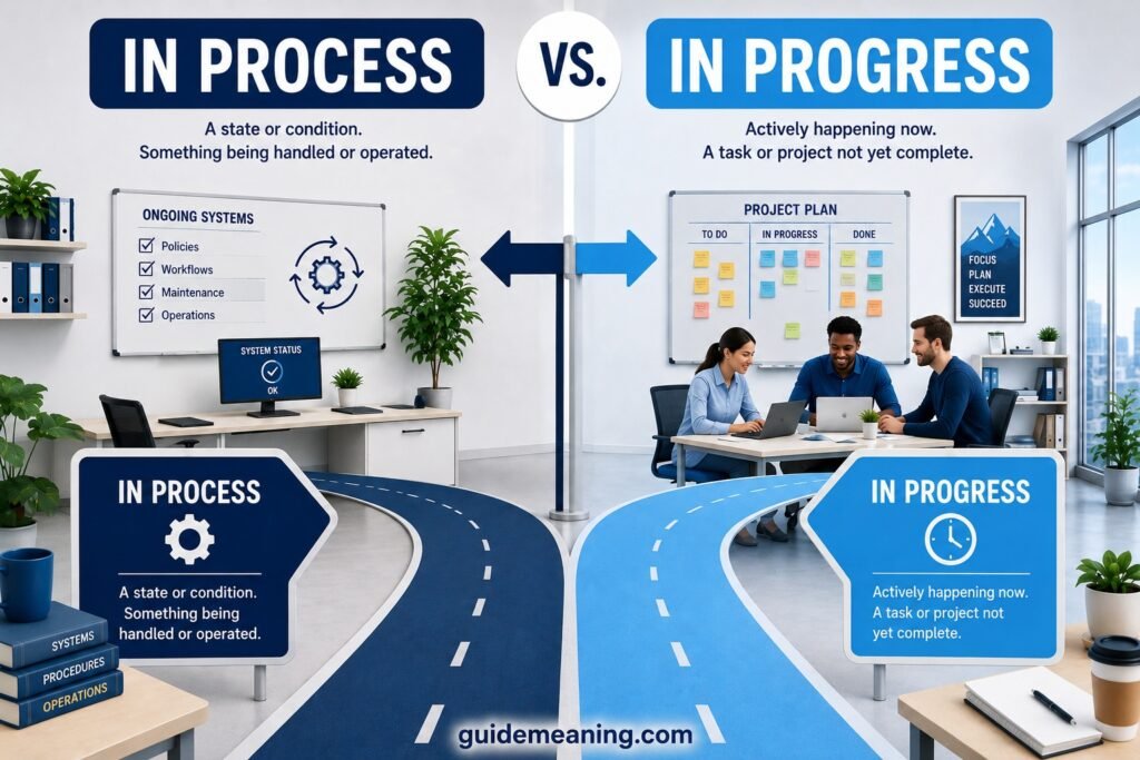 In Process vs In Progress