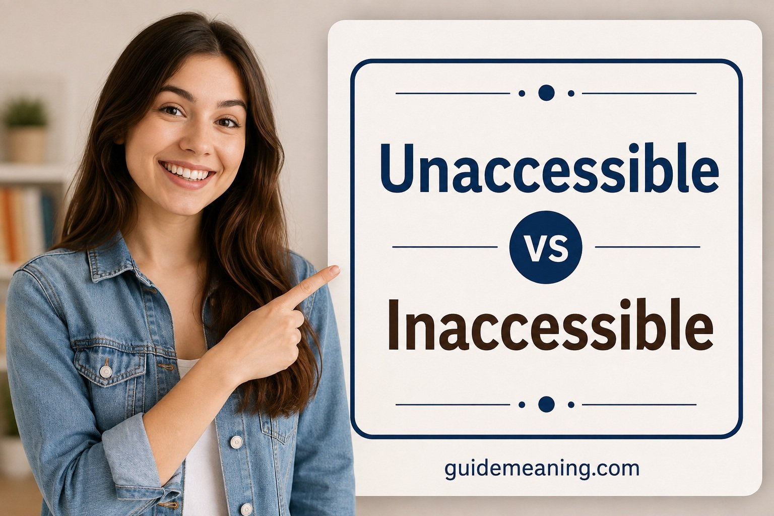 Unaccessible vs Inaccessible