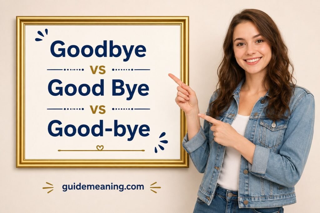 Goodbye vs Good Bye vs Good-bye