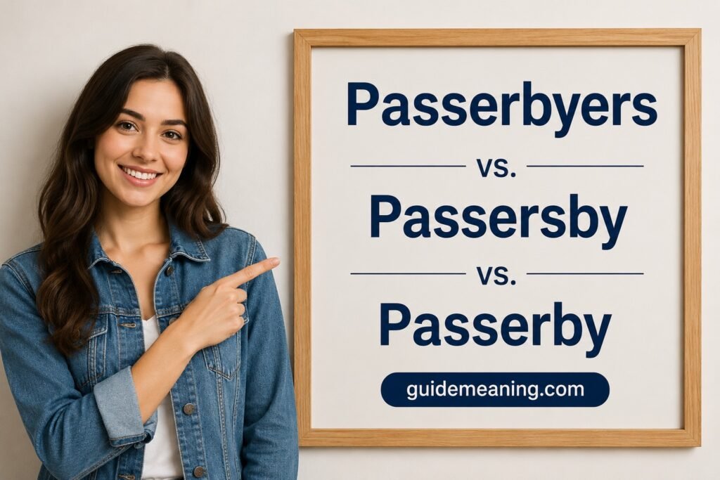 Passerbyers vs. Passersby vs. Passerby