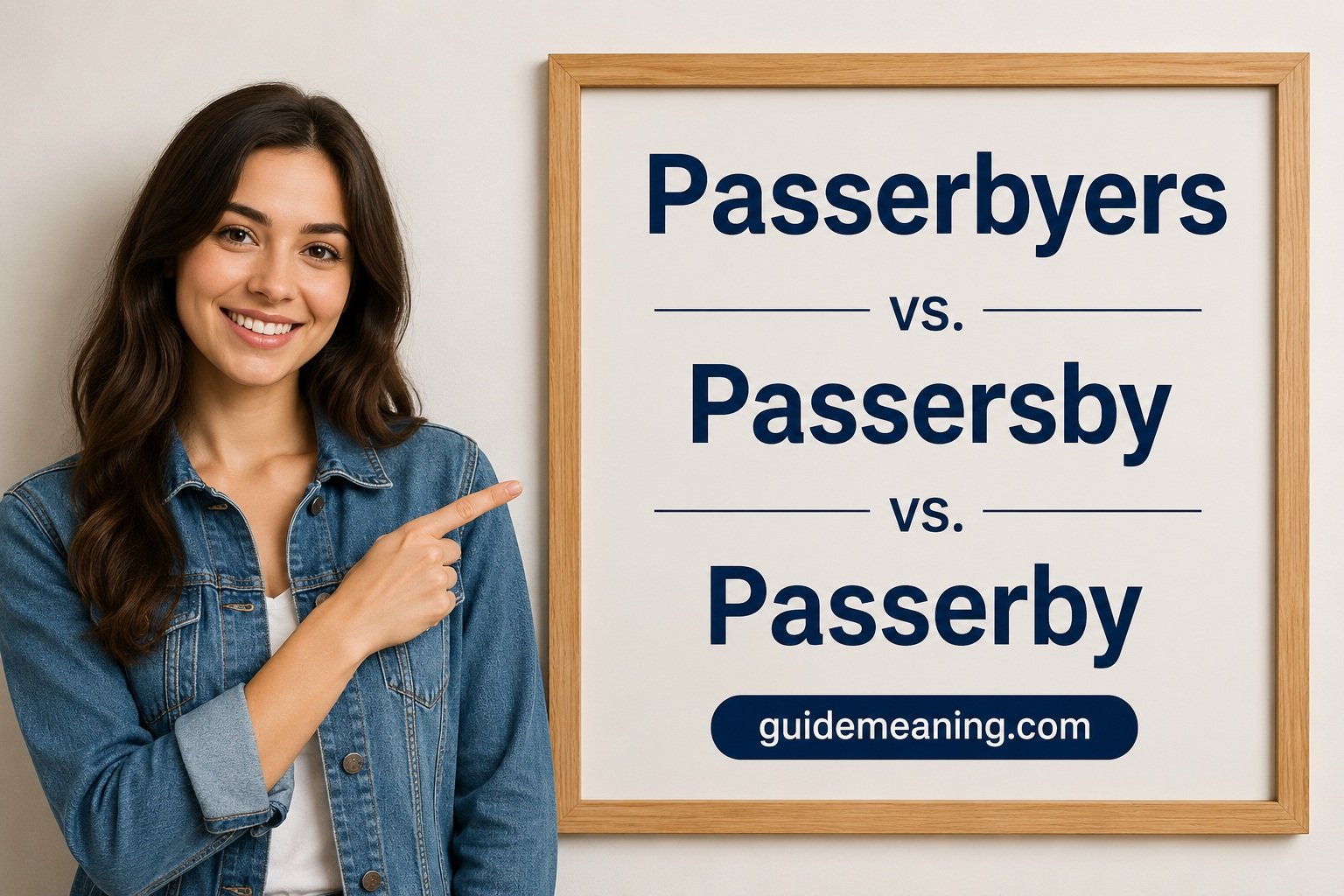 Passerbyers vs. Passersby vs. Passerby