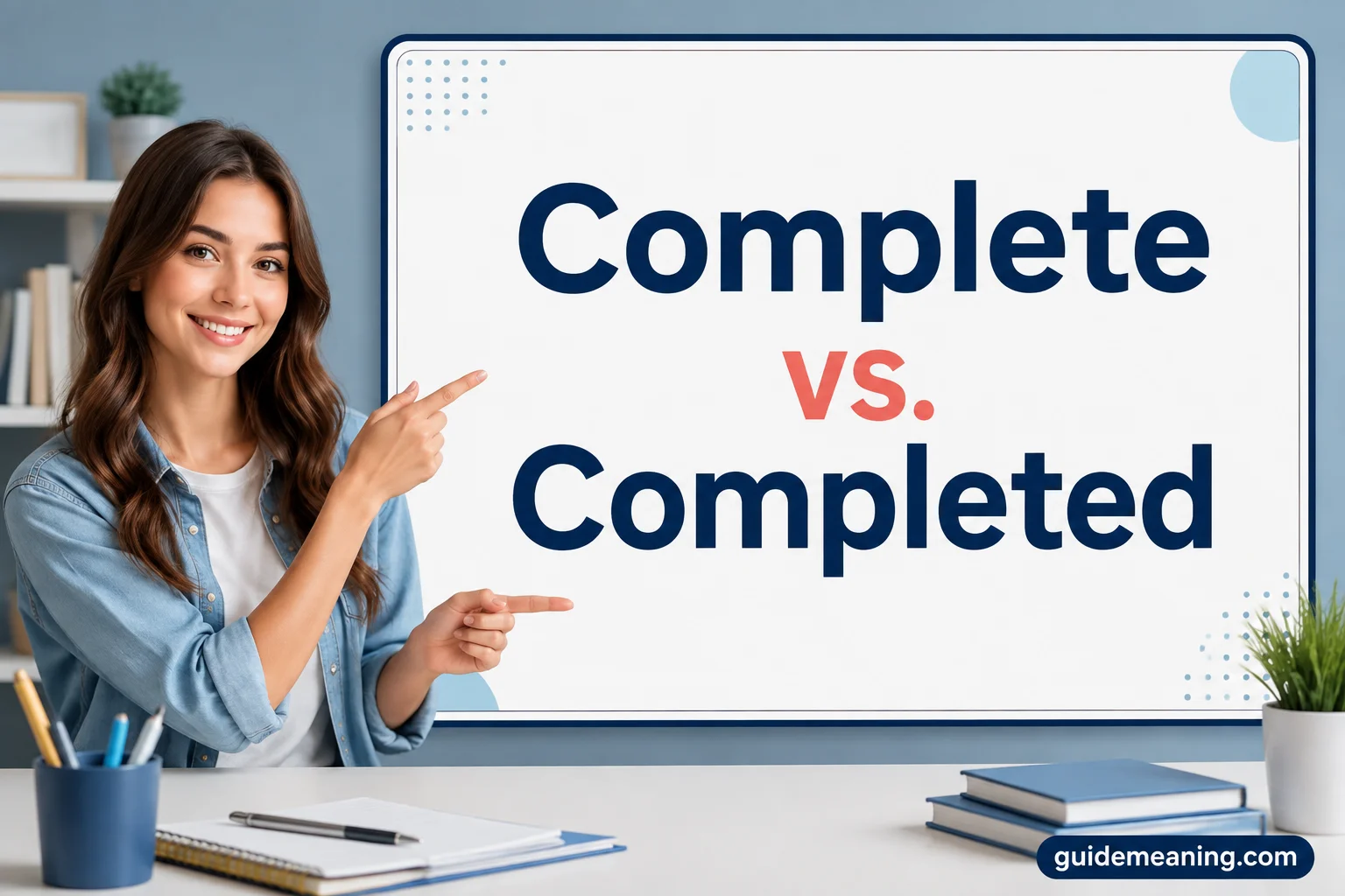Complete vs. Completed