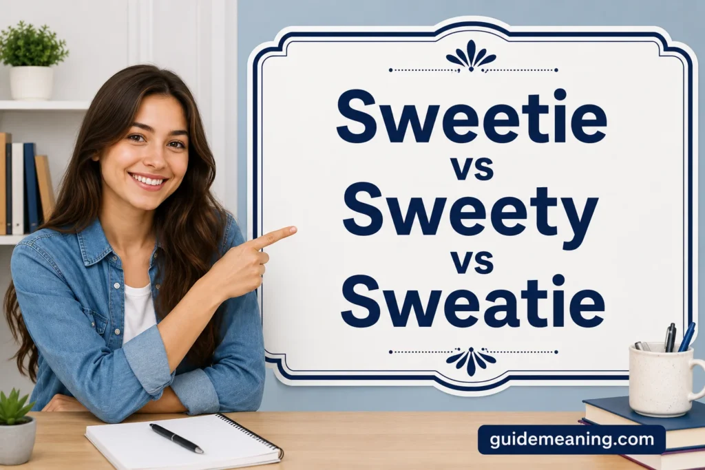 Sweetie vs Sweety vs Sweatie