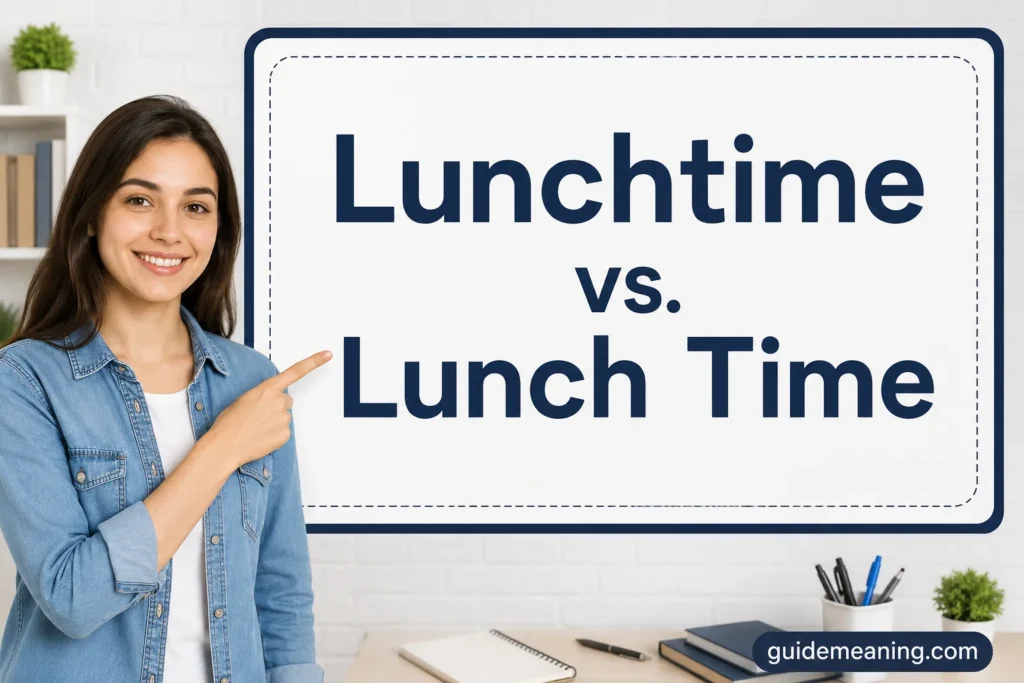 Lunchtime vs. Lunch Time