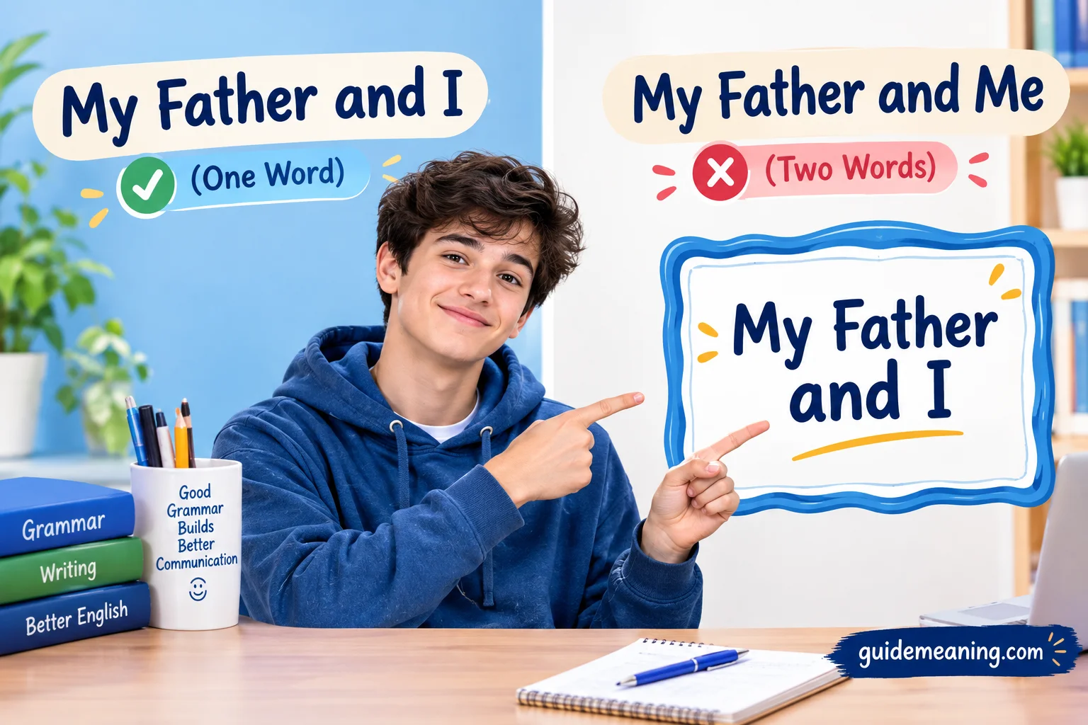 My Father and I vs My Father and Me