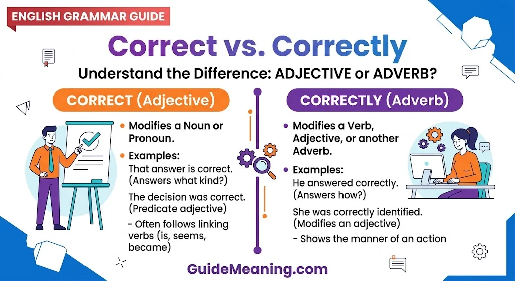 Correct vs. Correctly