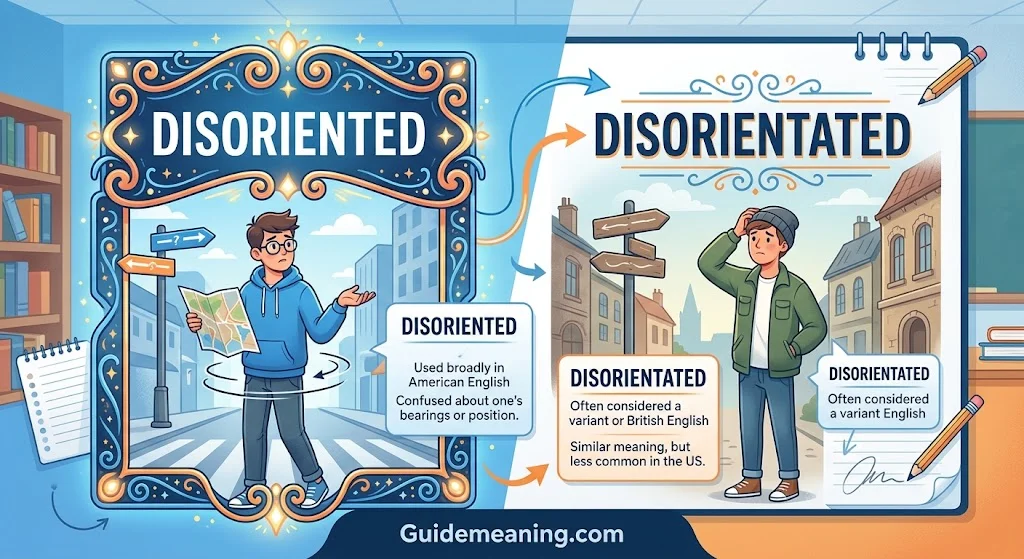 Disoriented vs Disorientated