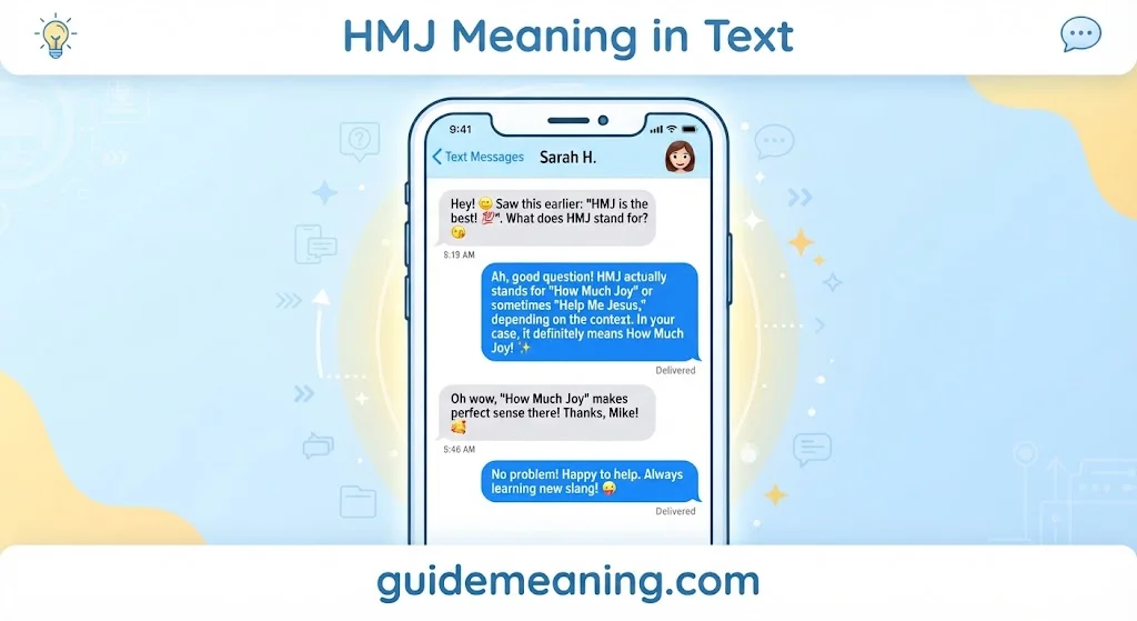 HMJ Meaning in Text
