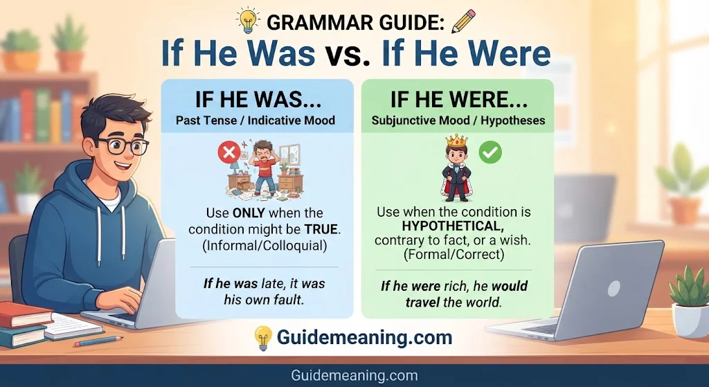 If He Was vs. If He Were