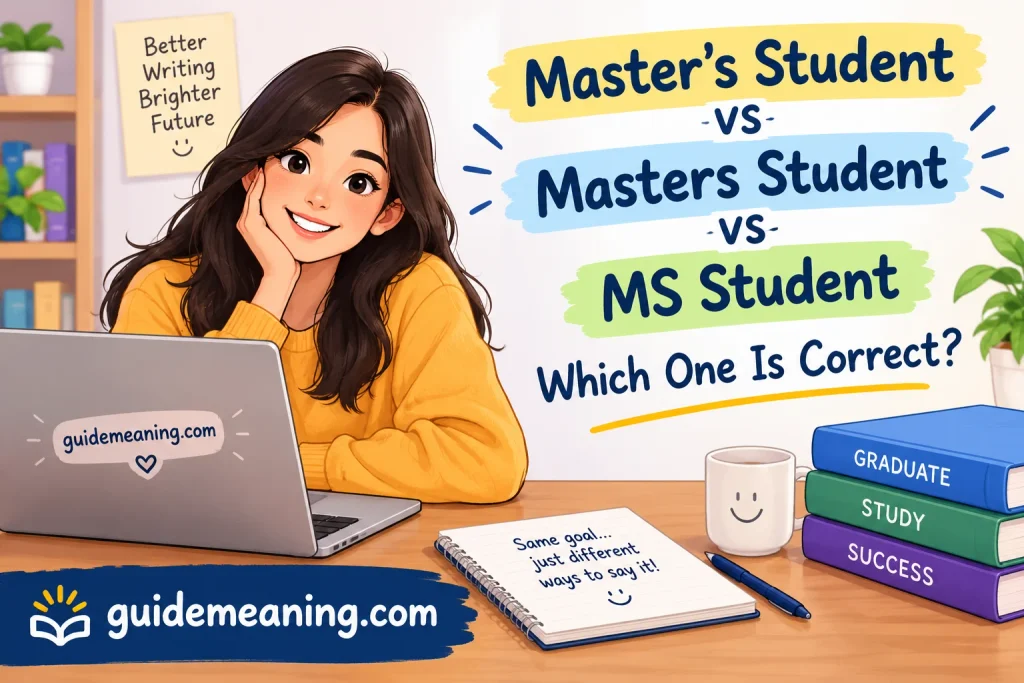 Master’s Student vs Masters Student vs MS Student