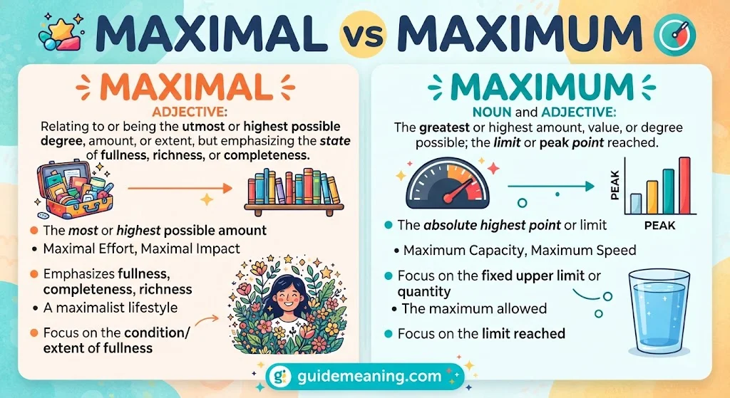 Maximal vs. Maximum