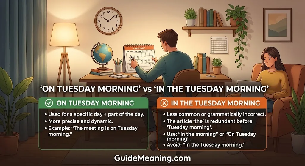 On Tuesday Morning vs. In the Tuesday Morning