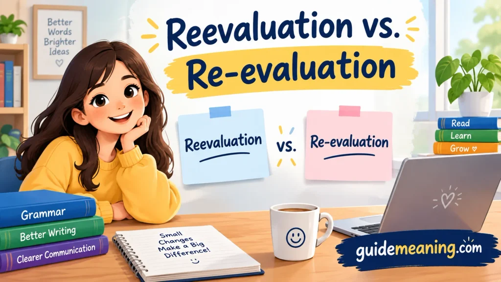Reevaluation vs. Re-evaluation