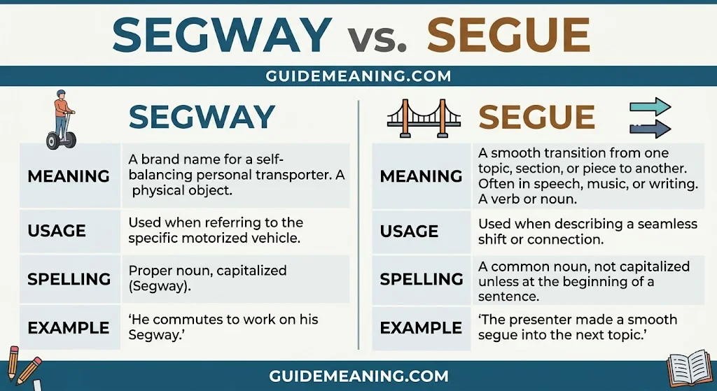 Segway vs. Segue