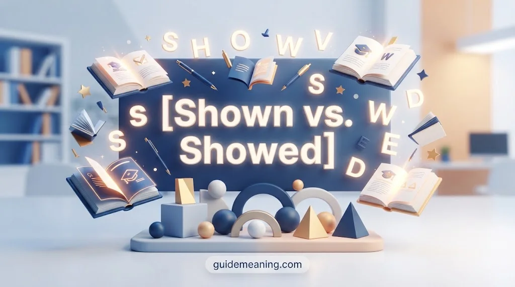 Shown vs. Showed