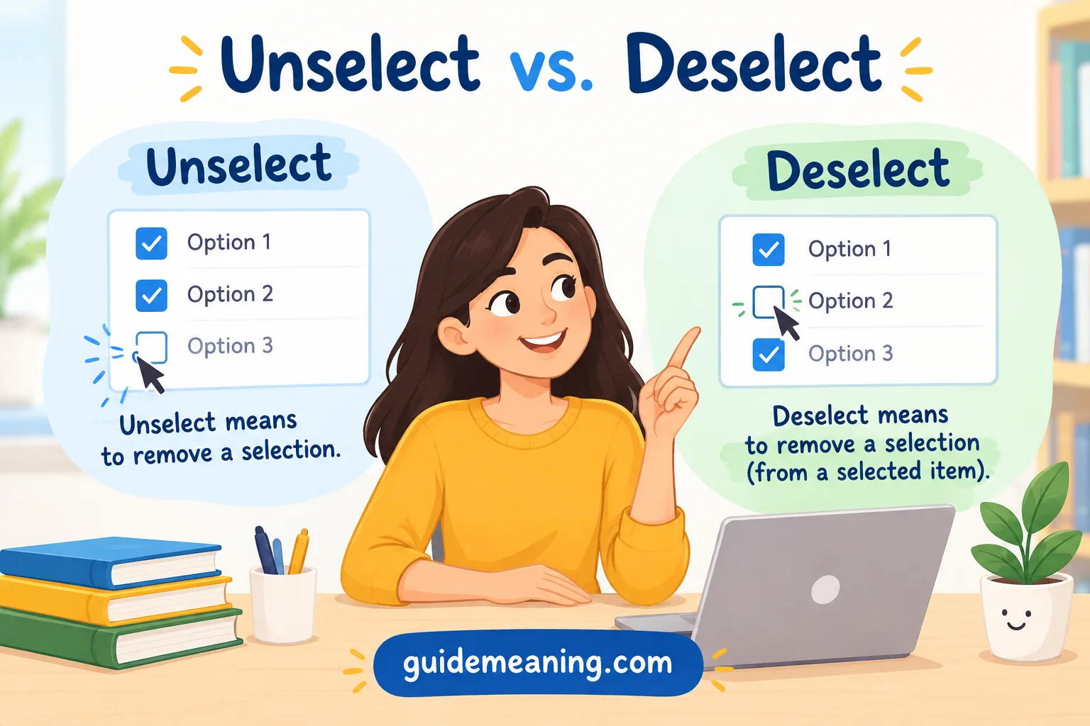 unselect-vs-deselect