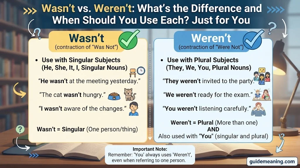 Wasn’t vs. Weren’t