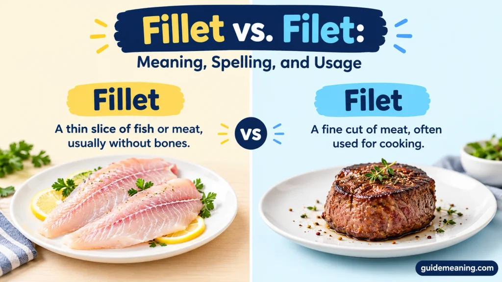 Fillet vs. Filet
