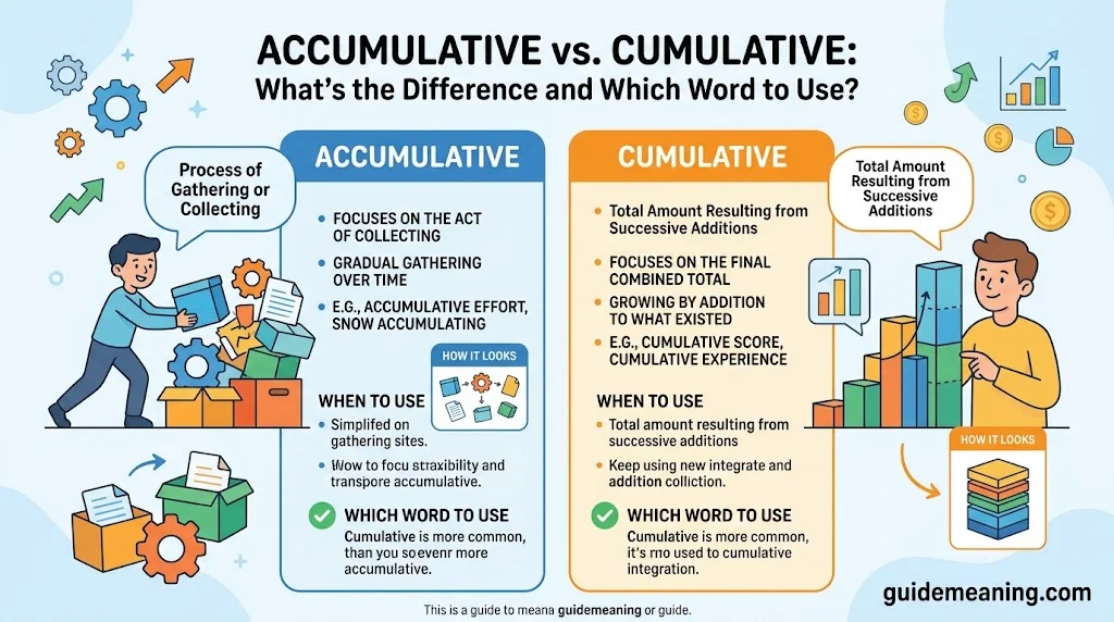 Accumulative vs. Cumulative