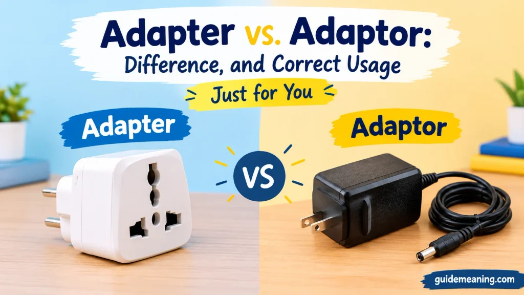 Adapter vs. Adaptor