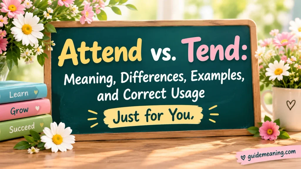 Attend vs. Tend