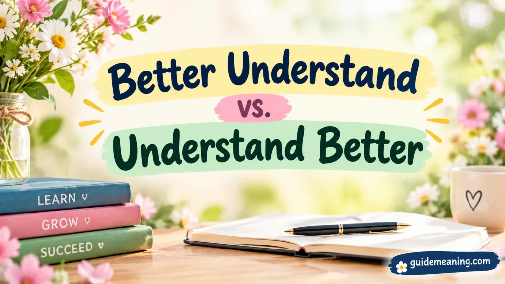 Better Understand vs. Understand Better
