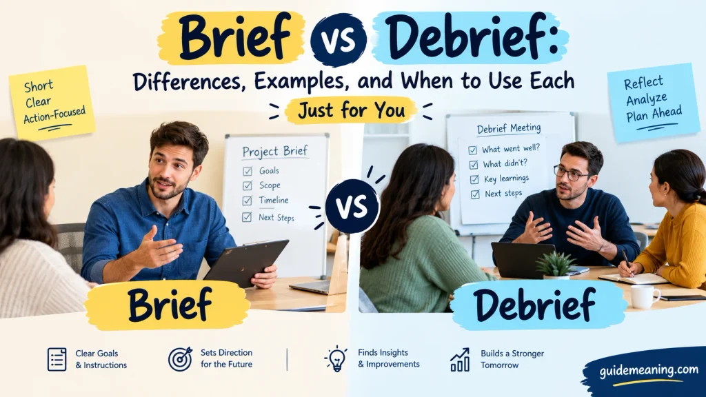 Brief vs Debrief