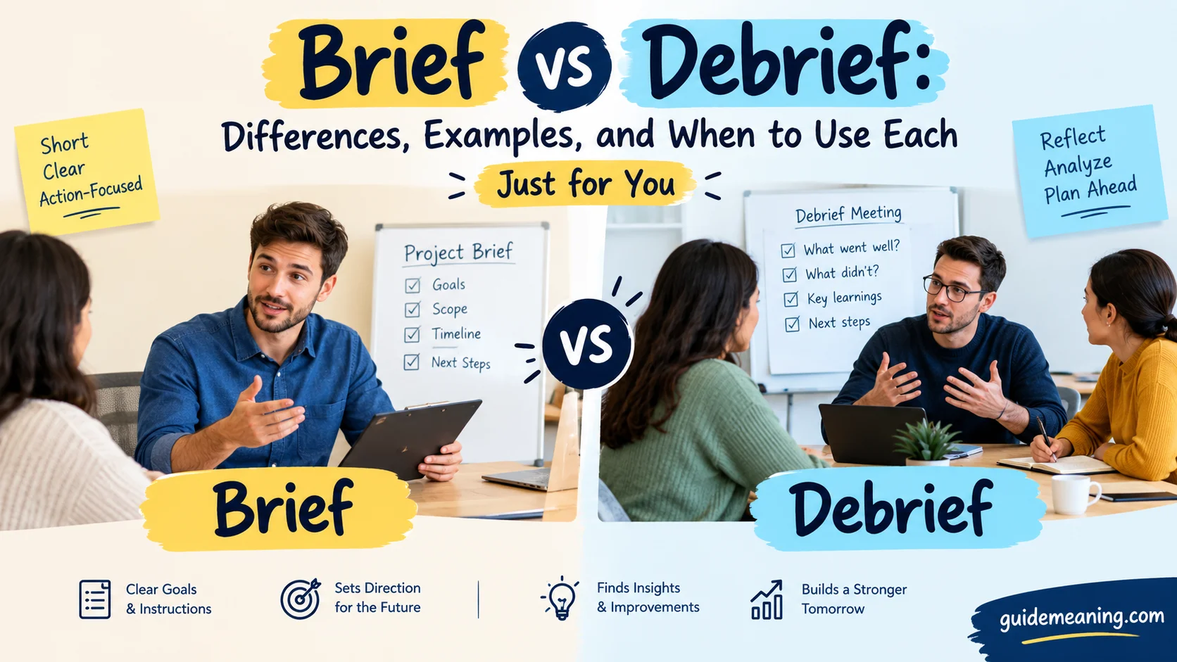 Brief vs Debrief