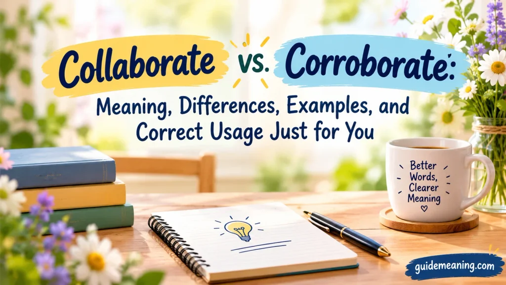Collaborate vs. Corroborate