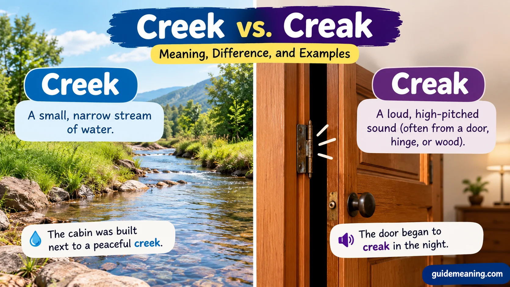 Creek vs. Creak
