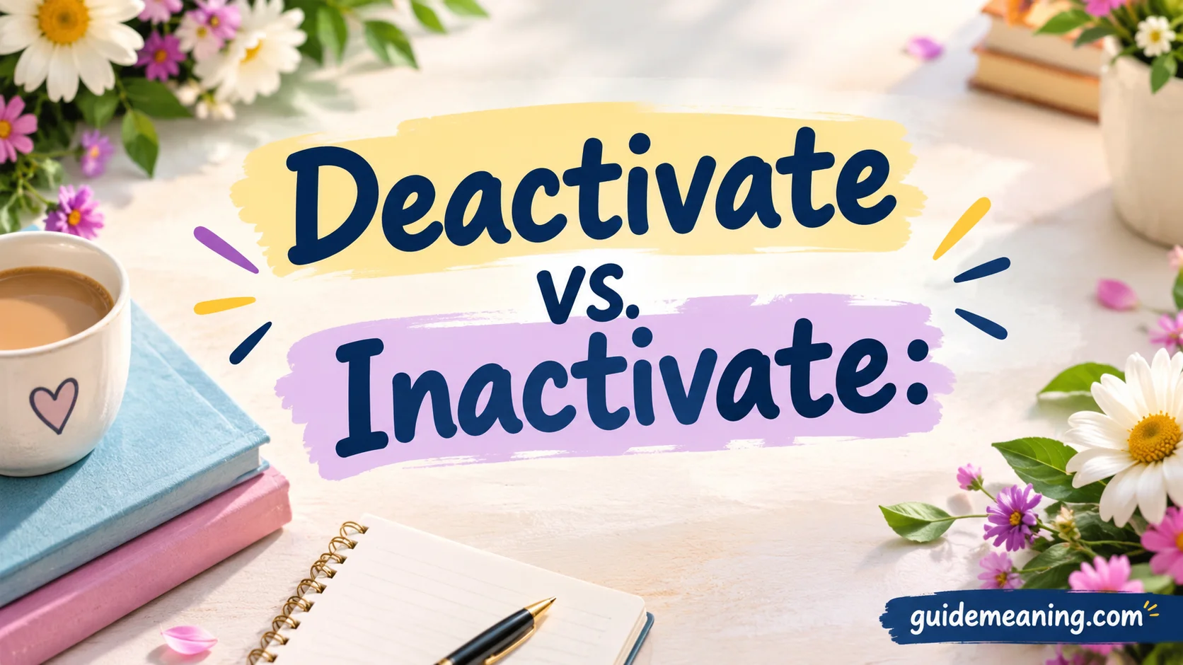 Deactivate vs. Inactivate