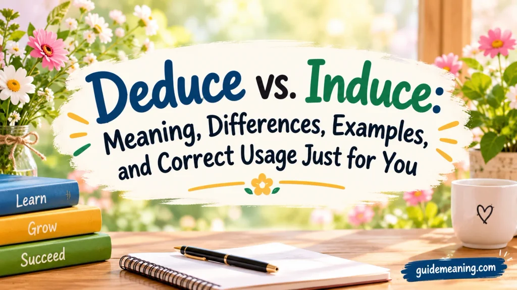 Deduce vs. Induce