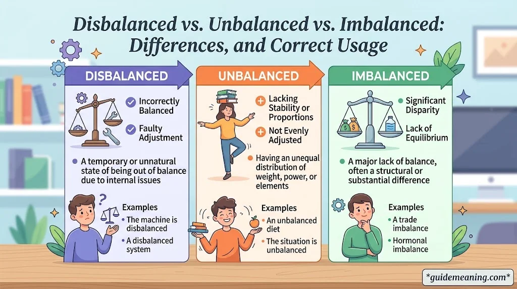 Disbalanced vs. Unbalanced vs. Imbalanced