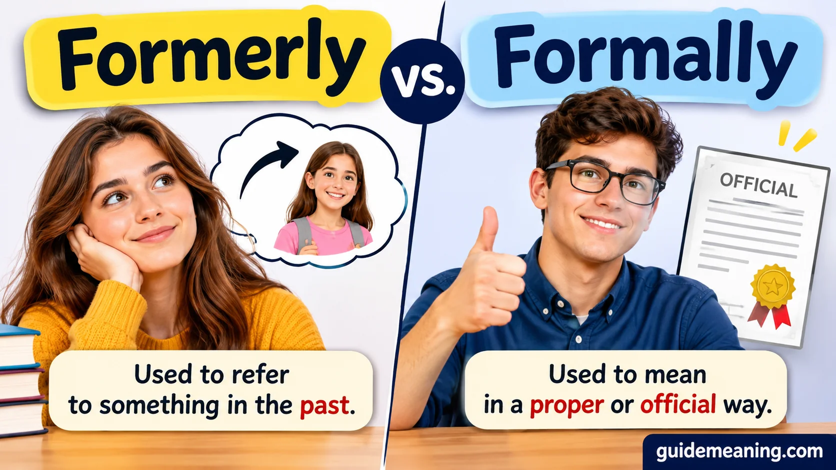 Formerly vs. Formally