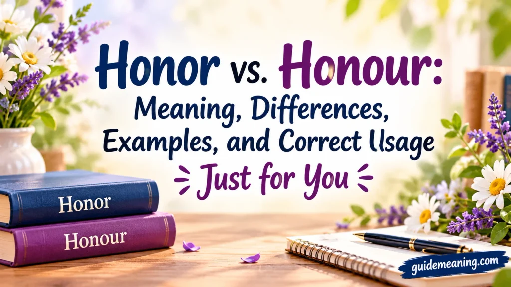 Honor vs. Honour