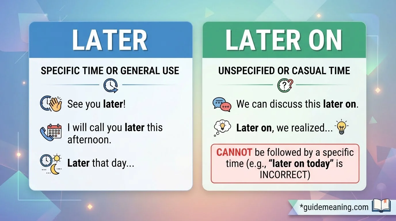 Later vs. Later On