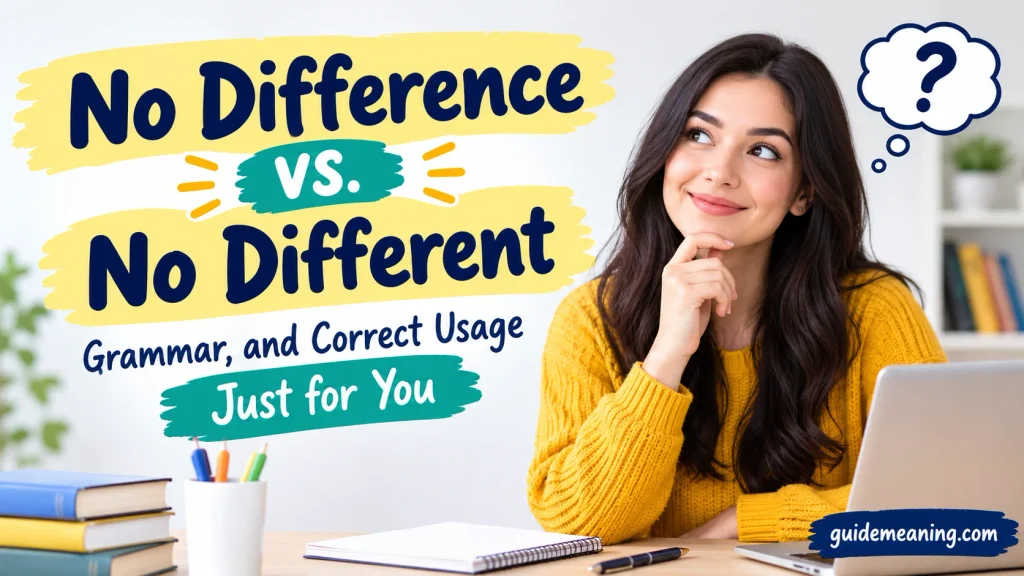 No Difference vs. No Different