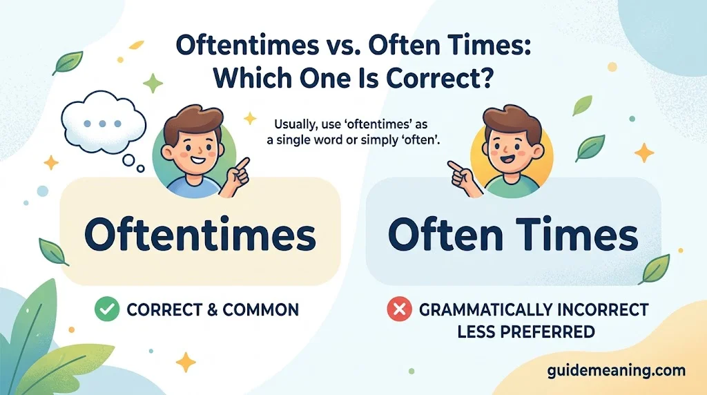 Oftentimes vs. Often Times