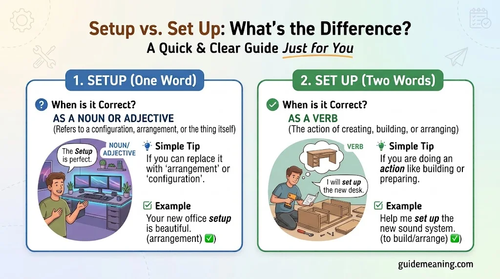 Setup vs. Set Up