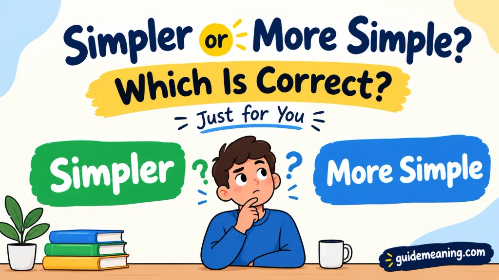 Simpler or More Simple