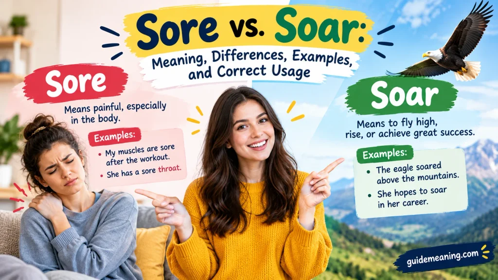 Sore vs. Soar