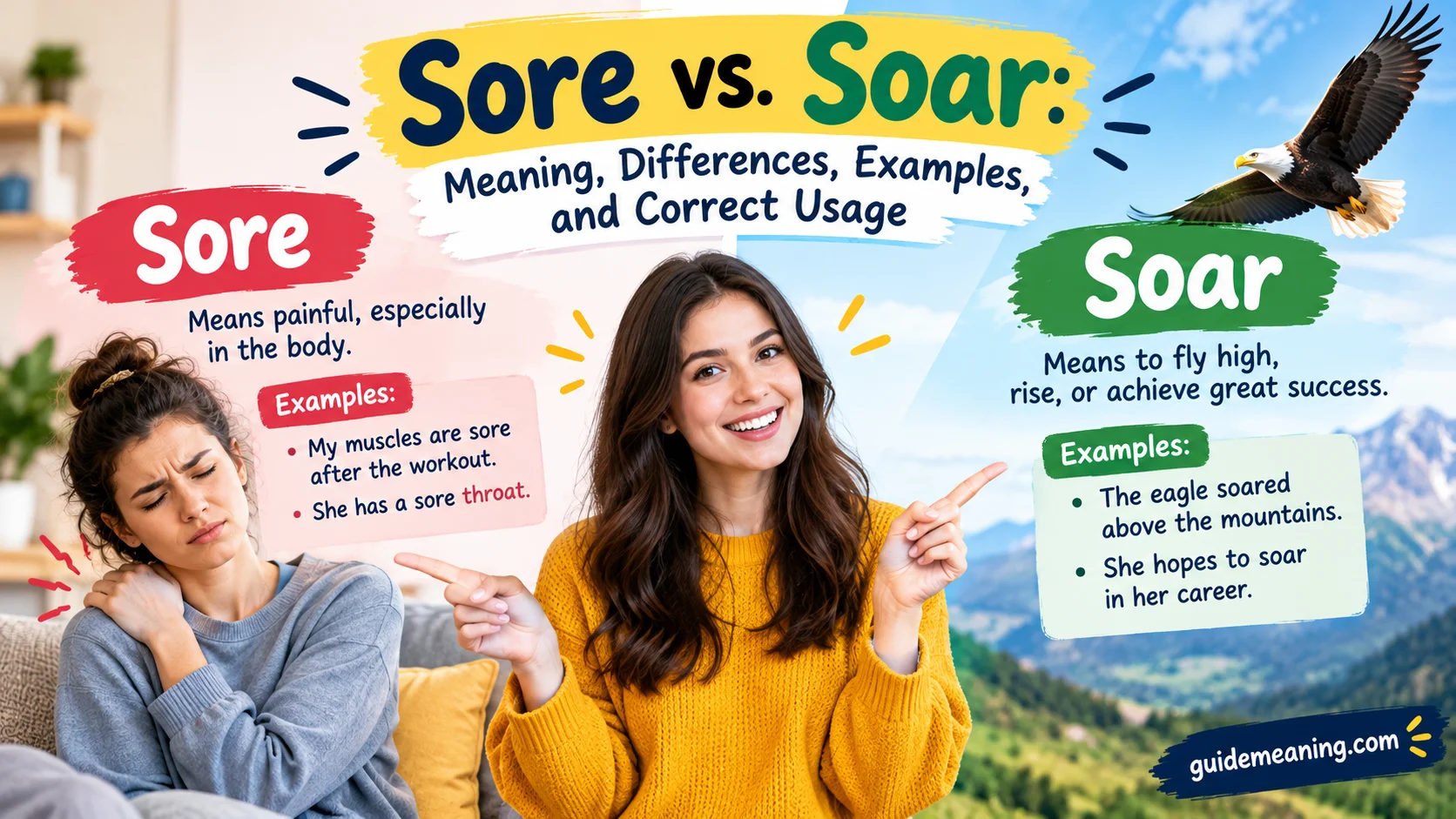 Sore vs. Soar