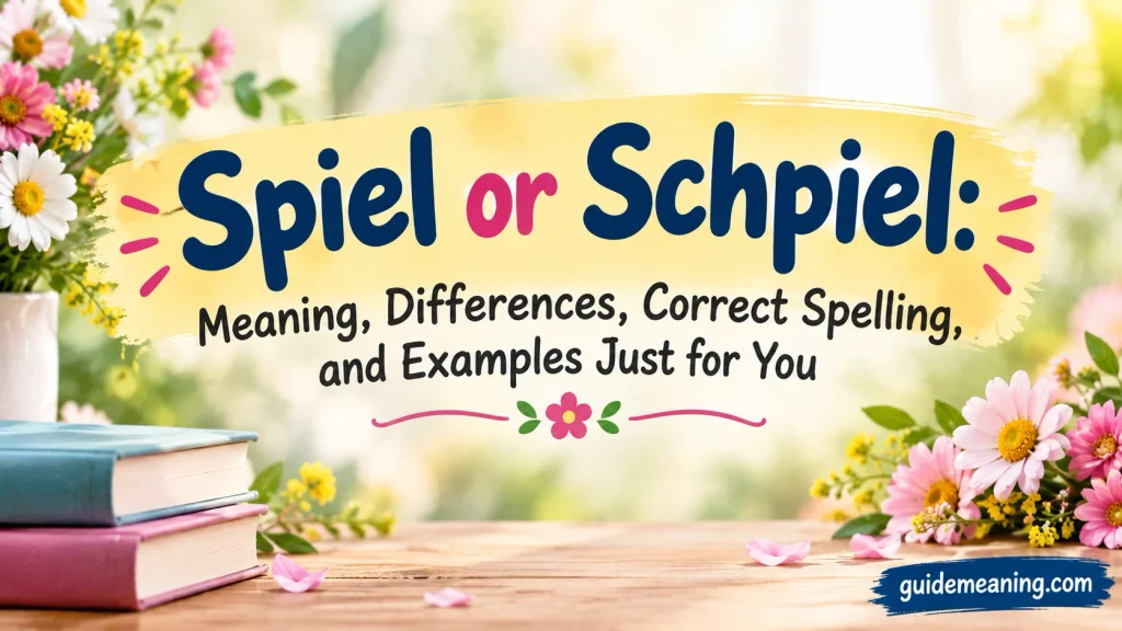 Spiel or Schpiel