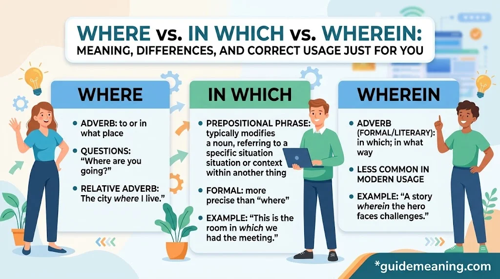 Where vs. In Which vs. Wherein
