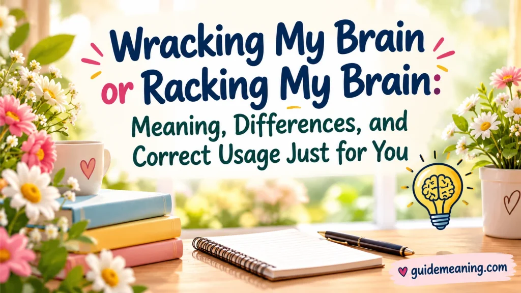 Wracking My Brain or Racking My Brain